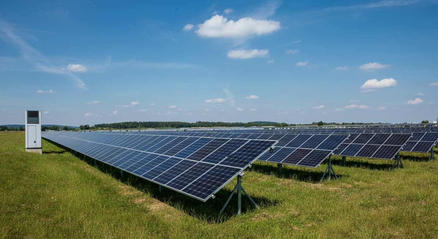 Meilenstein für Solarstrom: Solarpark erstmals für automatische sekundäre Regelleistung präqualifiziert