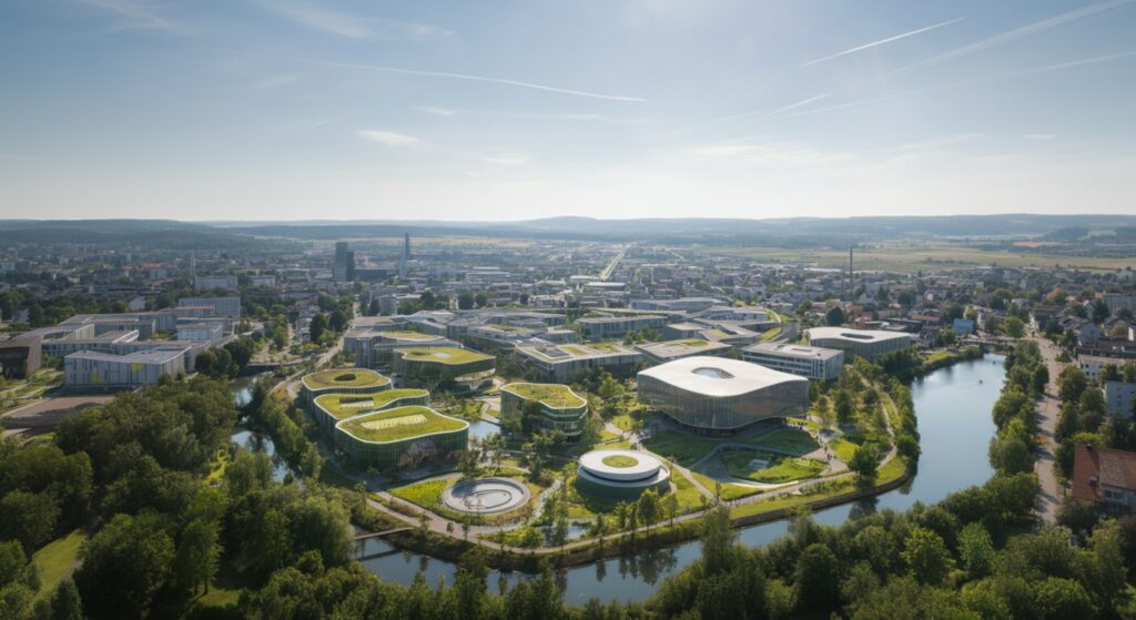 Zukunft, nachhaltige Stadte, SDG 11, sozialokologische Transformation, Troisdorf, okologisch, sozial, wirtschaftlich, Kunst, Stadtentwicklung, Wie Troisdorf die Stadt der Zukunft gestaltet